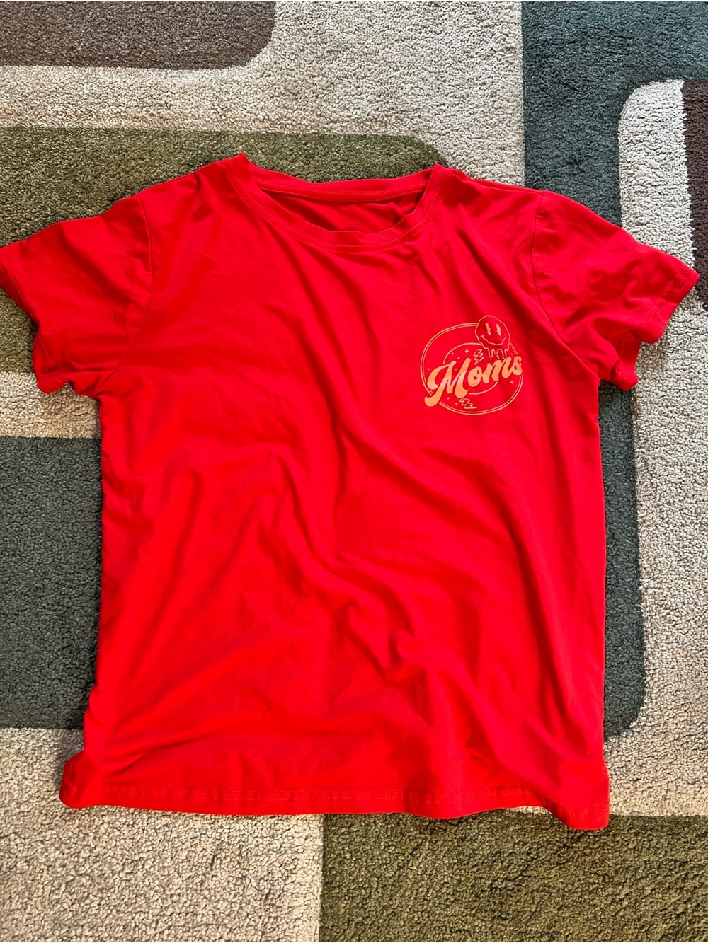 Red 'Overstimulated Moms Club' Graphic Tee